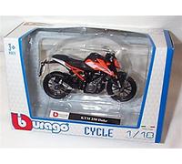 Burago K.T.M 250 Duke orange bike 1:18 scale diecast model