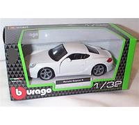 Burago P0RSCHE Cayman S In White car 1:32 scale diecast model