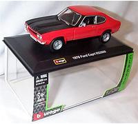 burago red and black Ford Capri RS2600 1970 car 1.32 scale diecast model