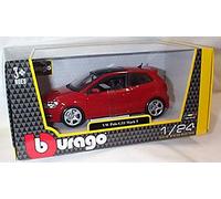 Burago Red Volkswagen polo GTI car 1:24 scale diecast model