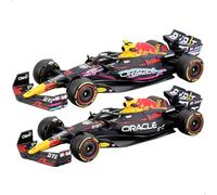 Burago Set of 2 model cars Formula 1 2023 Max Verstappen, Sergio Perez, Oracle Red Bull Racing RB19, 1/24 scale, Model car, miniature, F1, 3 years (78004)