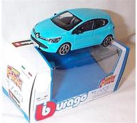 Burago Street fire R’ENAULT’ Clio in Blue Car 1:43 scale Diecast model