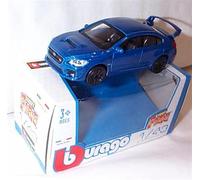 Burago Street Fire Subaru WRX STi 2017 in Blue Car 1:43 scale Diecast model
