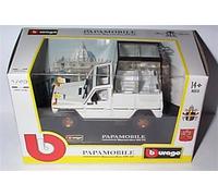 Burago white papamobile MERCEDES.BENZ 230 GE vehicle 1:43 scale diecast model