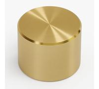 BURAKH 2 Pack Universal Dimmer Light Switch Replacement Knobs, Polished Brass Gold Finish, Rotary Control Dial for Standard Dimmer Switches (2 Pcs)