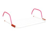 BURAKH 5 Bar Radiator Folding Airer Clothes Dryer Rack Towel Holder Drying Rail 3M Laundry Folding Airer for Washing, Caravan, and Home Use (5 bars 3 Metre)