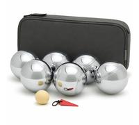 BURAKH French Boules Set 3, 6 or 8 Ball - Stainless Steel Chrome Petanque Boules with Carry Case for Garden & Outdoor Games