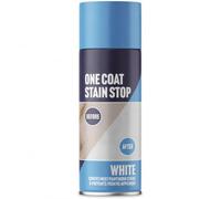BURAKH One Coat Stain Stop Spray Paint - Fast Drying Primer Sealer for Water Stains, Damp Marks, Smoke Damage & Ceiling Touch Ups - Interior Surface Blocking Aerosol (white)
