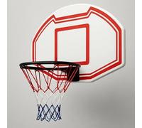 BURAKH Wall Mounted Basketball Hoop Outdoor and Indoor Backboard Rim and Net Sett - Durable for Home, School, or Garage Basketball Games (Multicolor)