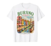 Burano Italy Colorful Island Venice Italian Travel Value Graphic T-Shirt
