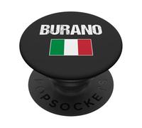 Burano Italy Italian Flag Italia Burano PopSockets Adhesive PopGrip