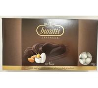 Buratti Confetti Tenerezze Extra Dark Chocolate Coated Almonds, 1 kg, TEFO 100