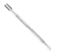 BURAX Cuticle Pusher - Professional Stainless Steel Nail Scraper & Cuticle Remover - Dual-Sided Tool for Finger & Toe Nails, Gel Polish & Dead Skin Removal- Non-Slip Handle for Manicure, Pedicure & Sa