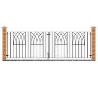 Burbage Iron Craft Abbi Metal Scroll Driveway Gate 2413mm Gap X 812mm High Abzp10