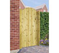 Burbage Iron Craft Carlton Bow Top Single Gate, Pressure Treated, W900 x H1800mm in Brown Burbage Iron Craft Brown