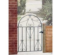 Burbage Iron Craft Classic Scroll Low Bow Top Single Gate, Fits Gap of 838 x 1181 mm High in Black Burbage Iron Craft Black