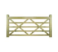Burbage Iron Craft Evin 5 Bar Wooden Farm Field Gate 900mm Wide X 1200mm High Ev13S