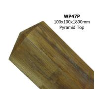 Burbage Iron Craft Evington Farm/Field Style 5 Bar Gate Pyramid Posts, Pressure Treated in Brown Burbage Iron Craft Brown