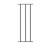 Burbage Iron Craft Gard Metal Deck Decking Infill Fence Panel 280mm Wide X 770mm High (Pack Of 2) Dpgb