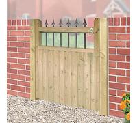 Burbage Iron Craft Hampto Low Wooden Garden Gate 1050mm Wide X 1200mm High Ha05