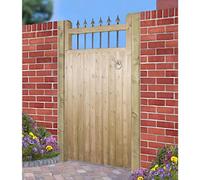 Burbage Iron Craft Hampto Tall Single Wooden Garden Gate 1050mm Wide X 1800mm High Hat14