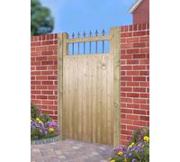 Burbage Iron Craft Hampton Tall Single Garden Gate - Pressure Treated - W1050 x H1800 mm in Brown Burbage Iron Craft Brown