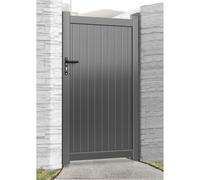 Burbage Iron Craft Harrogate Aluminium Pedestrian Garden Gate 750mm Wide X 1800mm High Grey