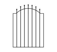 (850-910mm GAP X 1041mm High) Weston Single Metal Ball-Top Garden Gate galvanised