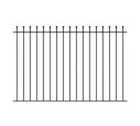 Burbage Iron Craft Mana Metal Ball Top Garden Fence Panel 1830mm (6Ft) Gap X 1220mm High Mazp02