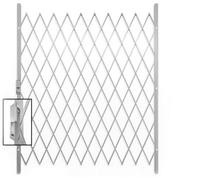 Burbage Iron Craft Safta Single Metal Expanding/retractable Security Gate Barrier Grille 1150mm Wide X 2000mm High White