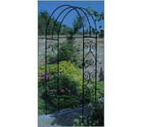 Burbage Iron Craft York Scroll Small Rose Arch - Solid Steel - L305 x W1067 x H2134 mm in Black Burbage Iron Craft Black