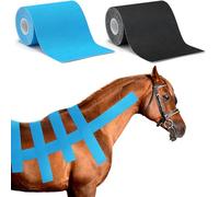 Burbell Veterinary Kinesiology Tape for Horses or Dogs Veterinary Tape 4" Horses Dogs Uncut Roll Tape for Animals Pets Wrap Bandages 2 Pack