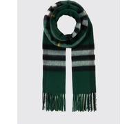 Burberry 100% Cashmere Check Scarf with Fringed Edges - Size: OS - male