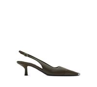 Burberry 50mm leather slingback pumps - Green 36