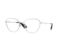 Burberry BE1398 1005 Woman Optical frames Metal Silver Transparent Cat Eye Normal
