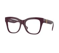Burberry BE2388 3979 Woman Optical frames Acetate Red Transparent Squared Normal