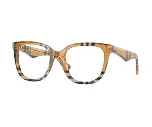 Burberry BE2415 4146 Woman Optical frames Acetate Brown Transparent Squared Normal