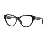 Burberry BE2458 3001 Woman Optical frames Acetate Black Transparent Cat Eye Normal