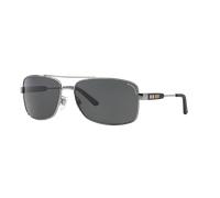 Burberry BE3074 100387 Man Sunglasses Metal Grey Grey Squared Normal