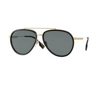 Burberry BE3125 OLIVER 101781 Man Sunglasses Metal Gold Grey Pilot Polarized