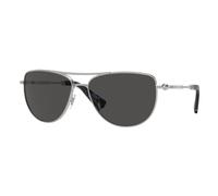 Burberry Women's Sunglasses BE3149 1005/87 – Metal Silver Frame, Dark Grey Pilot – Size 60