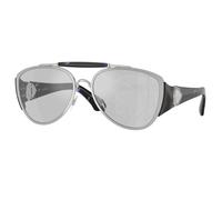 Burberry Unisex Sunglass BE3161 - Frame color: Silver, Lens color: Light Grey Tampo Silver