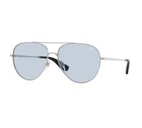 Burberry BE3172 100572 Unisex Sunglasses Metal Silver Blue Pilot Normal