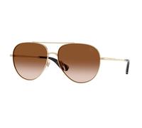 Burberry BE3172 110913 Unisex Sunglasses Metal Gold Brown Pilot Normal Nuanced