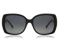 Burberry BE4160 3433T3 Woman Sunglasses Acetate Black Grey Squared Polarized Shaded