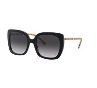 Burberry BE4323 CAROLL 38538G Woman Sunglasses Acetate Black Grey Squared Normal Shaded