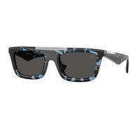 Burberry BE4451U 411187 Man Sunglasses Injected Blue Grey Squared Normal