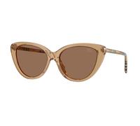 Burberry Woman Sunglass BE4457 - Frame color: Beige, Lens color: Dark Brown
