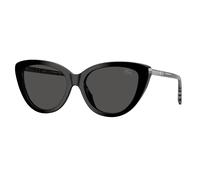 Burberry BE4457 416587 Woman Sunglasses Acetate Black Grey Cat Eye Normal