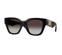 Burberry BE4489U 300187 Woman Sunglasses Injected Black Grey Squared Normal Nuanced